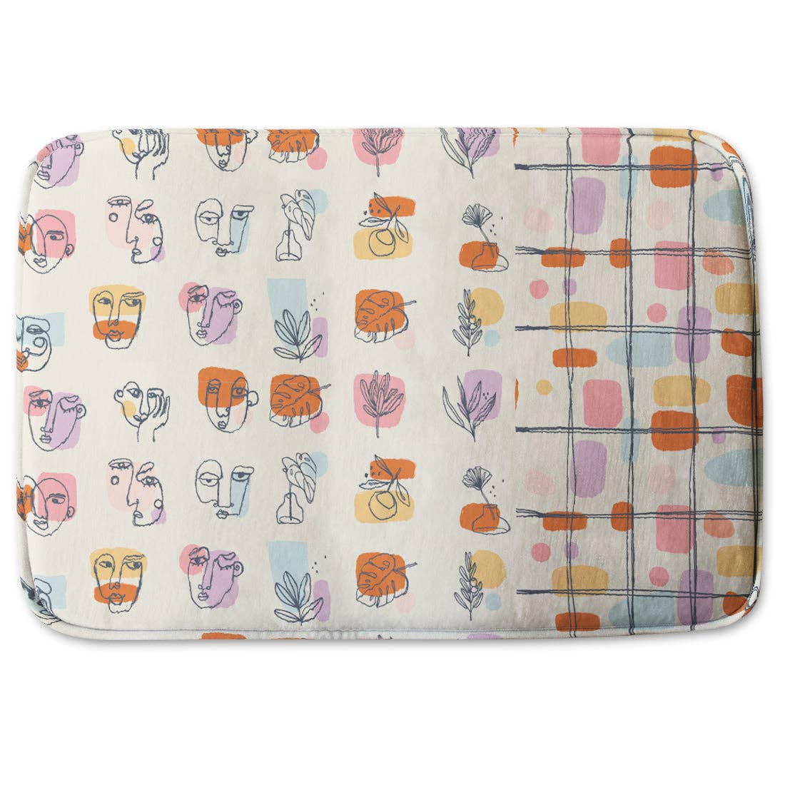 Benjamin Tate Design – Engroshandel Bademåtte – Forskellige ansigter, blade og blomster, abstrakte former (bademåtte)0