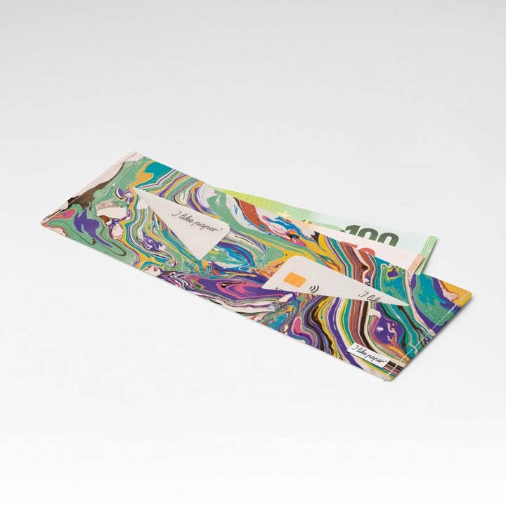 MARBLE COLOR Tyvek® Pappwallet Lite / Minimal Wallet for wholesale by I Like Paper