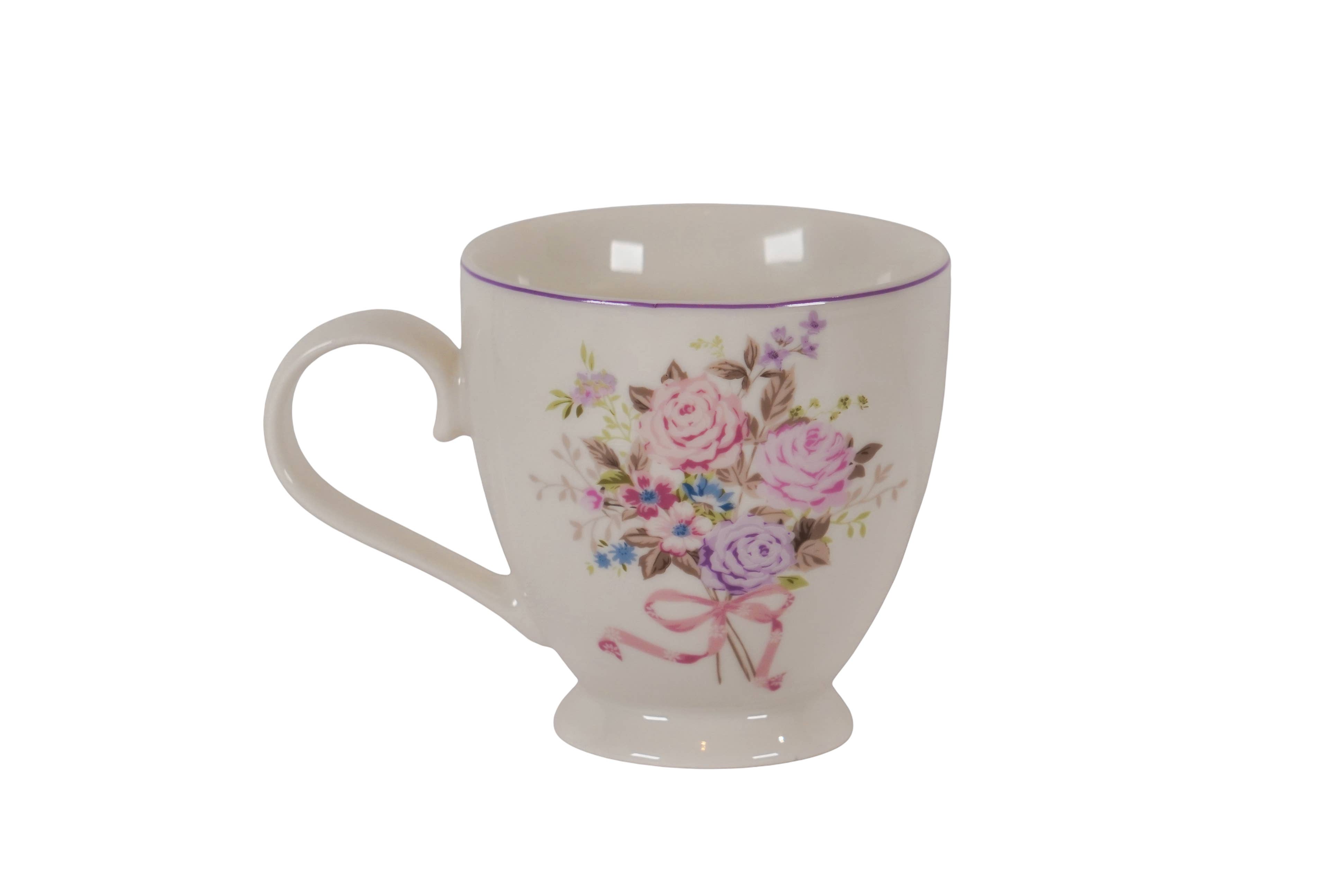 Isabelle Rose - Wholesale Coffee Mug - Porcelain mug Flora 400 ml Isabelle Rose2