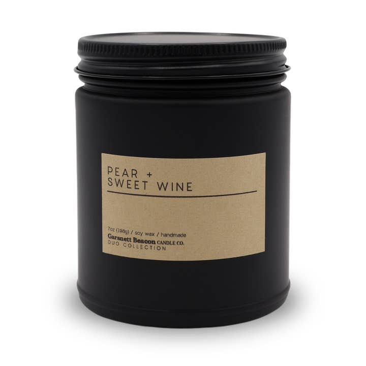 Garsnett Beacon Candle Co. - Wholesale Jar/Filled Candle - Pear + Sweet Wine Luxury Scented Candle | Duo Collection by Garsnett Beacon5