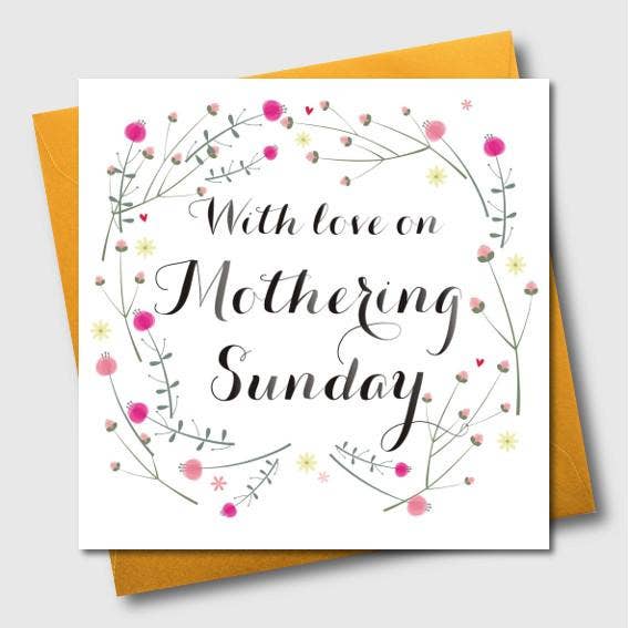 Claire Giles Ltd - Vendita all'ingrosso Biglietti di auguri per la Festa della Mamma - Biglietto per la festa della mamma, con amore la domenica della mamma, aperto0