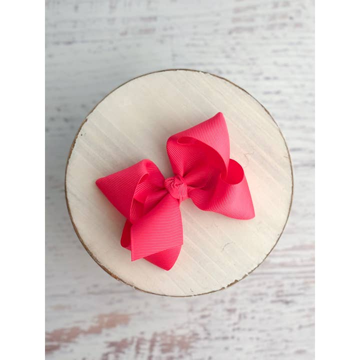 The Hair Bow Company - Wholesale Hair bow – Kids - Essential Grosgrain Hair Bow - Alligator Clip - 4"12