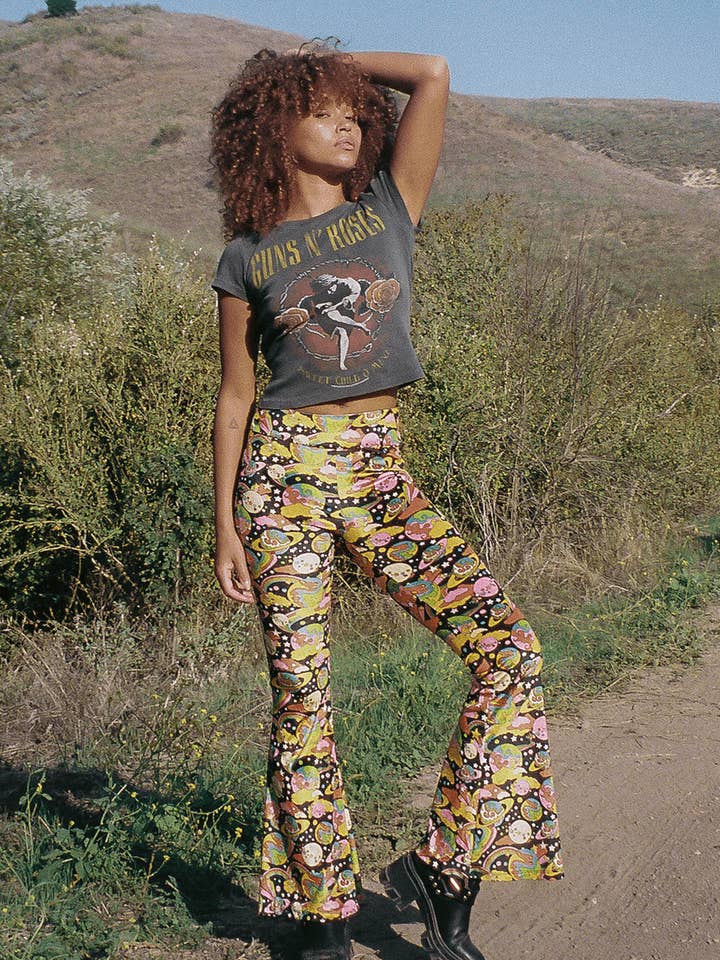 Black Disco Funk Flare Bells for wholesale on Faire4