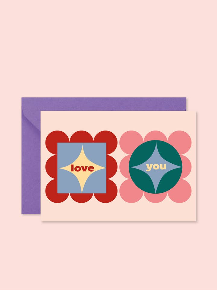 "Valentine's Day card" - Love you (with envelope) for wholesale by Ma Petite Vie