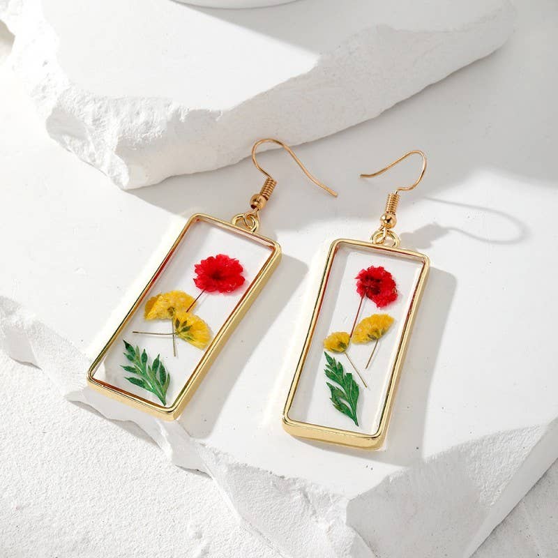 JOSSLYN by wall to wall - Wholesale Dangle Earrings - Vintage Dried Flower Earrings | 40E3845