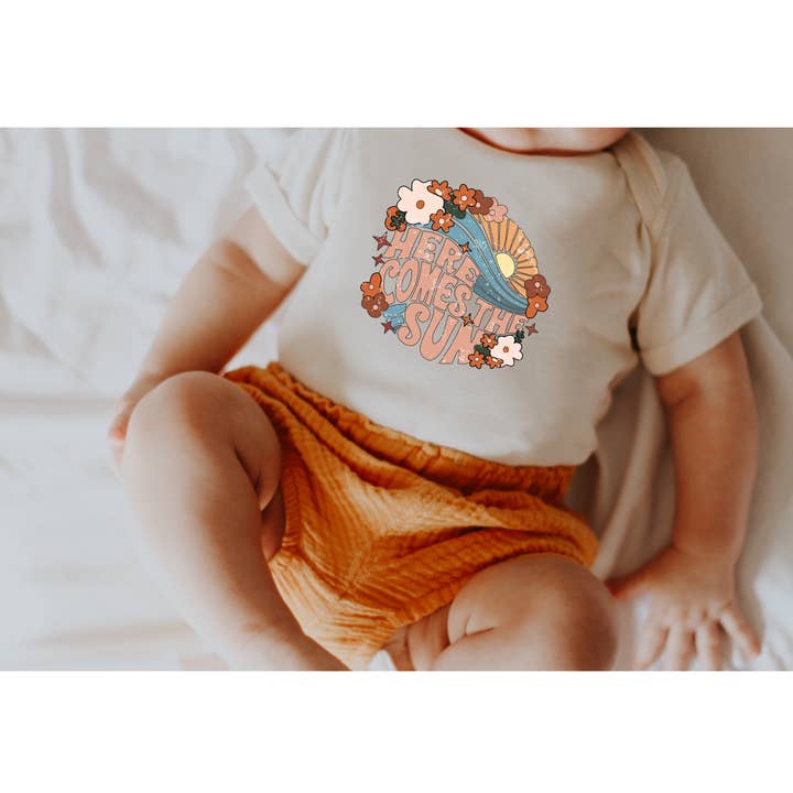 Spruce Seed - Wholesale Bodysuit (Non-Footed) - Baby - Here Comes the Sun Coastal Unisex Onesie Beach Bodysuit1