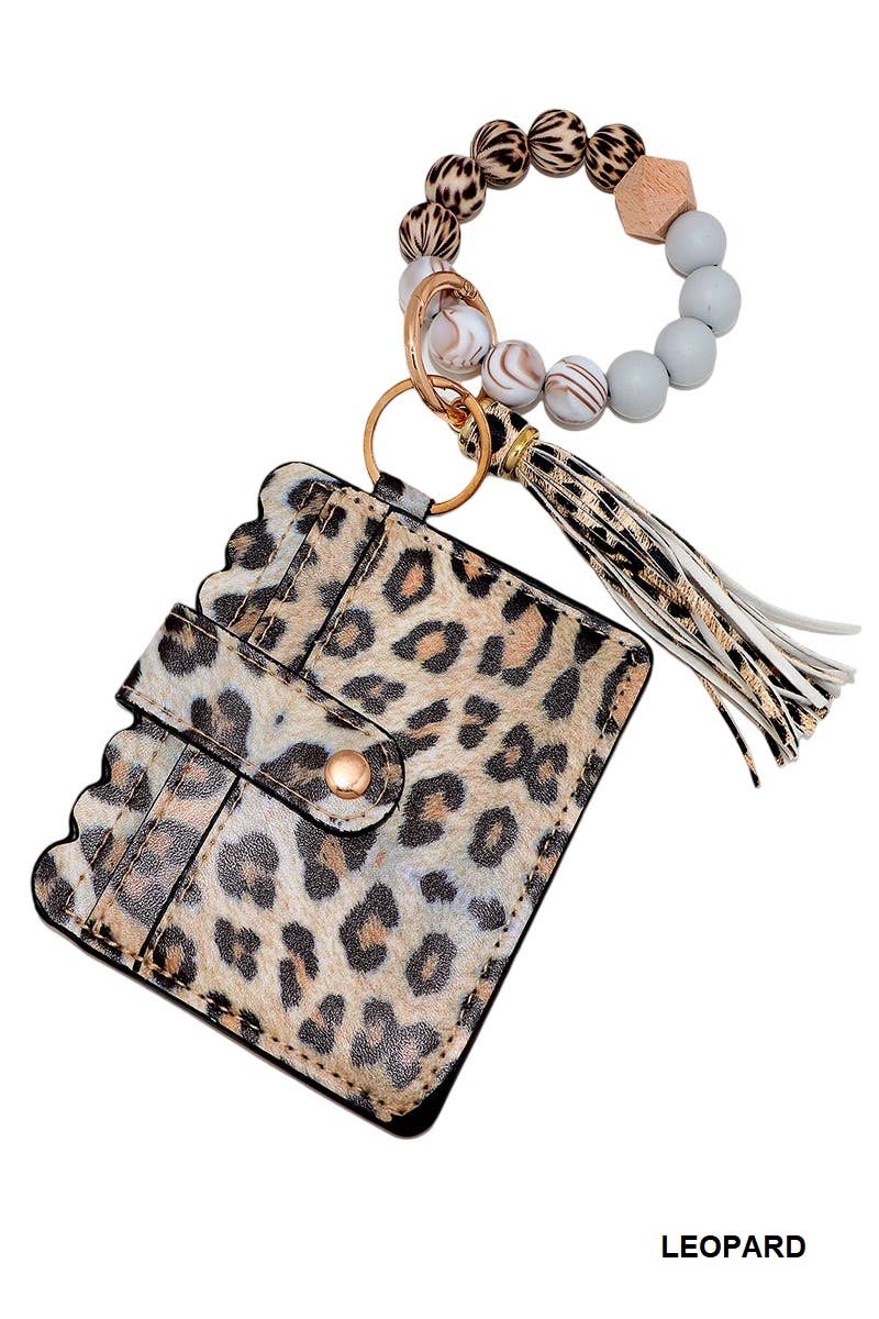 42POPS – Carteira - Mulher por atacado – ,,,,._ SI-26423 Porta-cartões com porta-chaves e pulseira com contas4