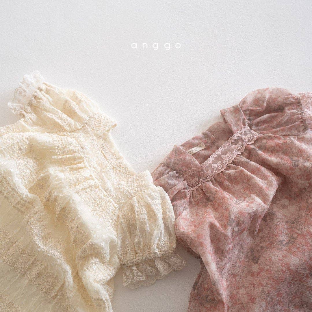 Cozy Kidz – wholesale Klänning – Barn – Ljus bomullsklänning för barn med puffärmar5