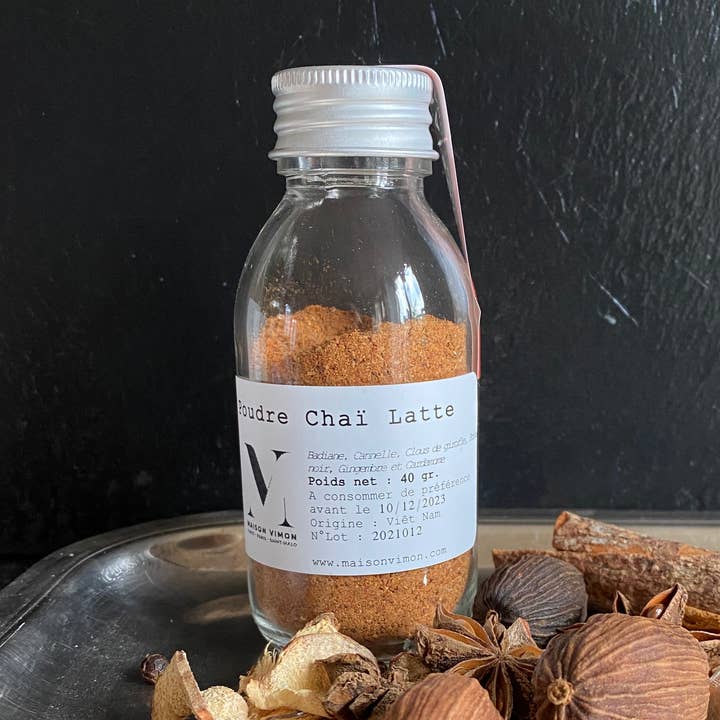 Maison Vimon - Vente Thé en vrac - POUDRE CHAÏ LATTE 40 g.0