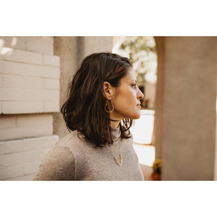 Little Paper Crane - Wholesale Hoop Earrings - 1" Basic Hoops5