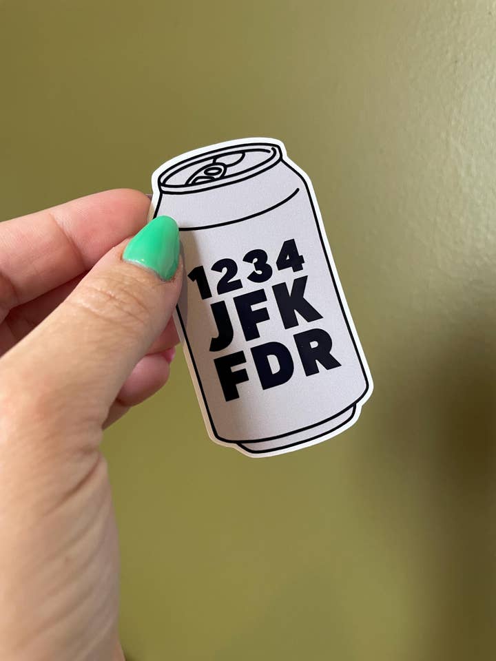 Nuova Ragazza Vero Americano 1234 JFK FDR Adesivo Impermeabile in Vinile per la vendita all'ingrosso da parte di Steele Creative Co