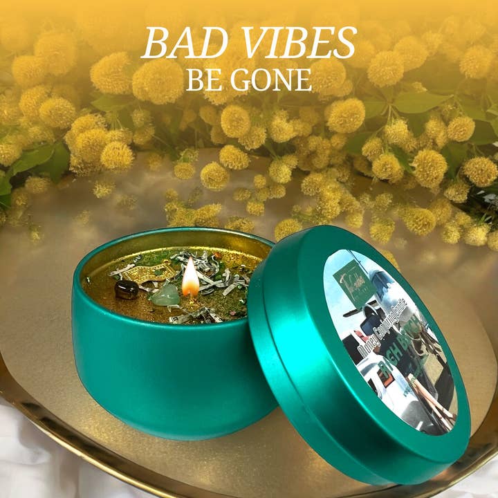 Green Rich B$tch Magic Money Spell Candle for wholesale on Faire6