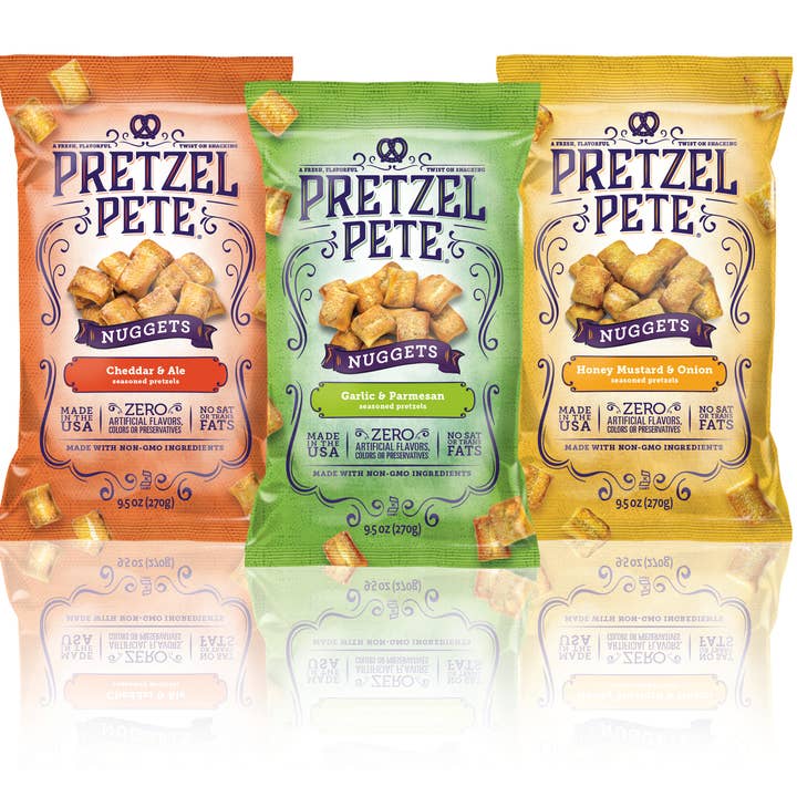 Pretzel Pete - Wholesale Pretzels - Honey Mustard & Onion Nuggets 9.5oz3