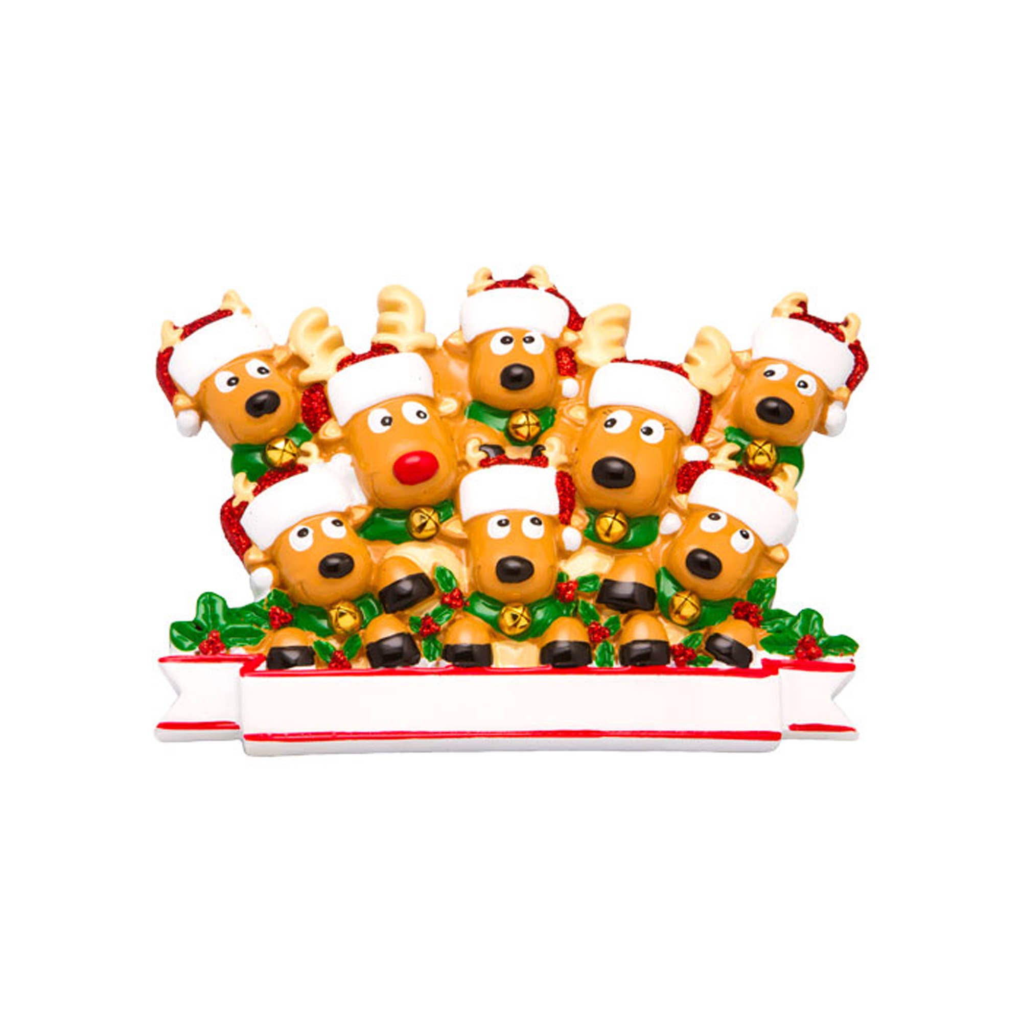 PolarX Ornaments – Ornamento por atacado – Ornamento Personalizado Família de Renas2