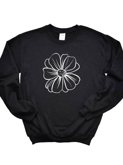 Large Poppy Sweatshirt for wholesale by Wildberry Waves