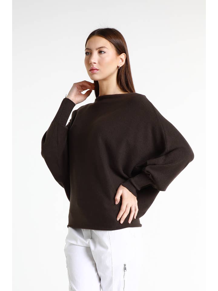 TINA Stephens Italy/Tees By Tina – Großhandel Strickpullover – Damen – Mylah Seriously Weicher Fledermaus-Pullover (BLS413)33