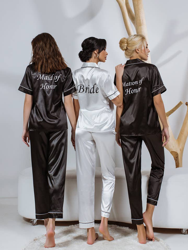 Sisters G Kids - Wholesale Sleepwear set – Women's - Women Satin Pajama Set -Customizable Event Sleepwear10