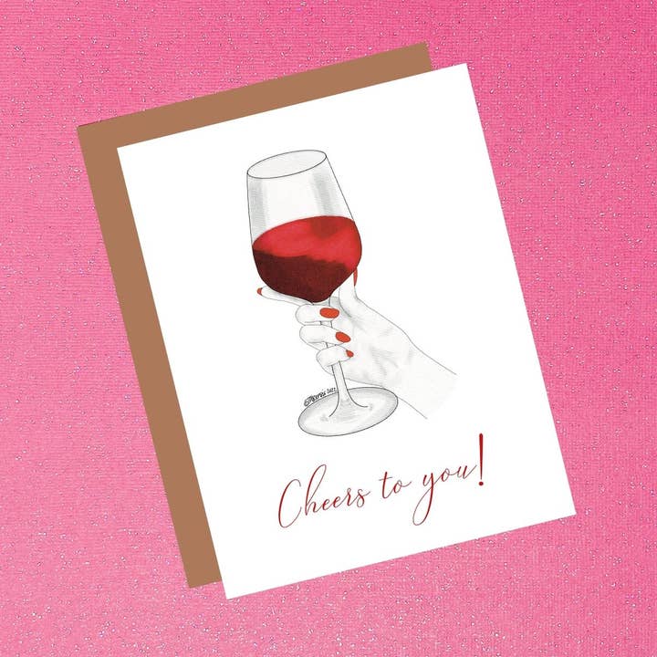 Saluti a te! Biglietto di congratulazioni - Thinking of You per la vendita all'ingrosso da parte di Tiffany Ascensio Designs | Watercolor Greeting Cards