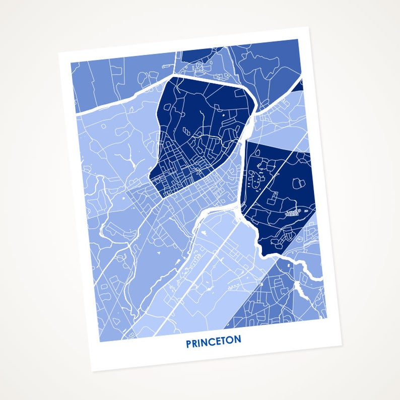 Juanita's Adventures - Wholesale Art Print - Juanitas Princeton Map Print4