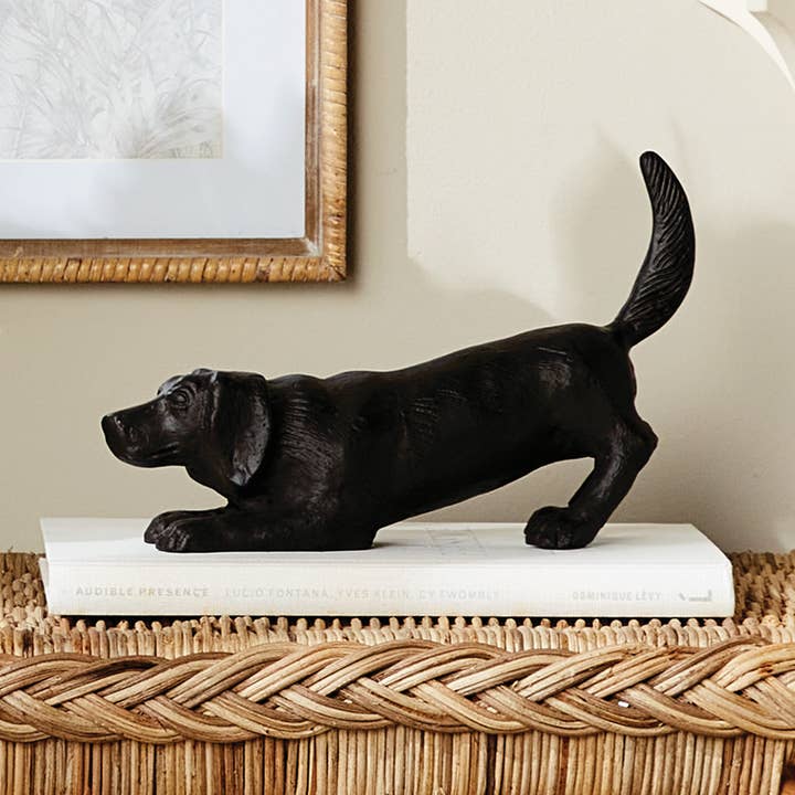 Napa Home & Garden - Wholesale Decorative Figurine - Playful Dog Sculpture, Black