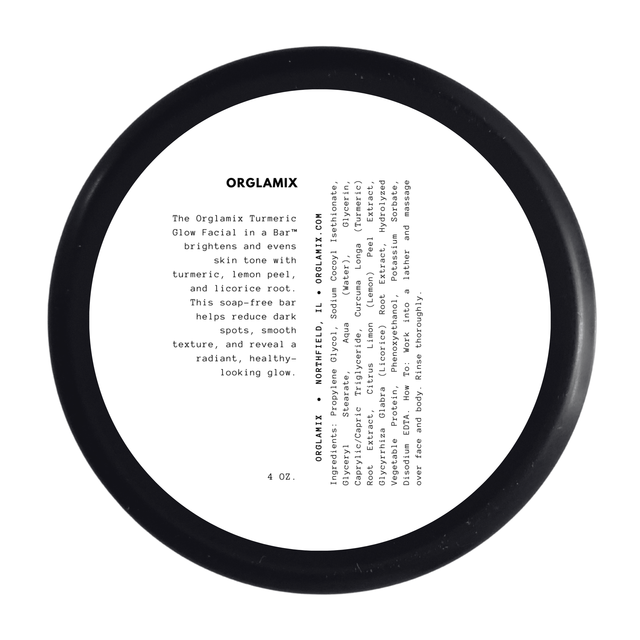 Orglamix - Wholesale Facial Cleanser - Turmeric Glow Facial in a Bar™ | Soap Free Cleanser4