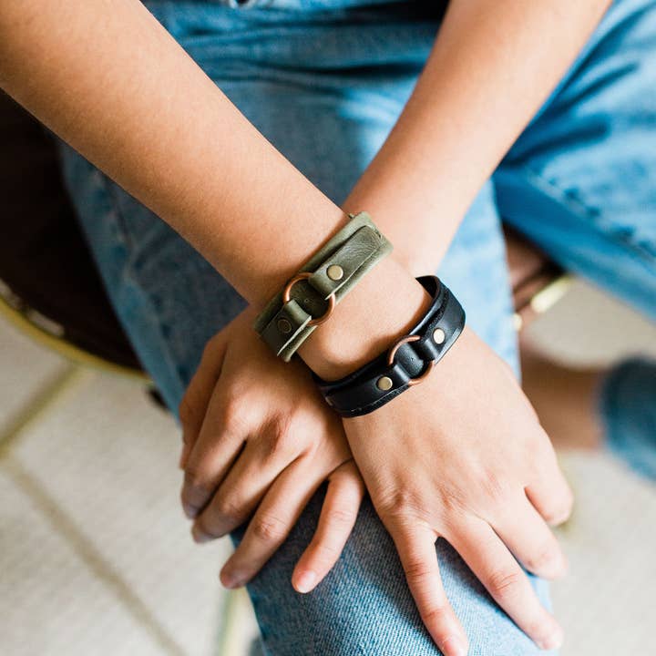 Lucia's Imports - Wholesale Bangle bracelet - Leather Karma Bracelet4