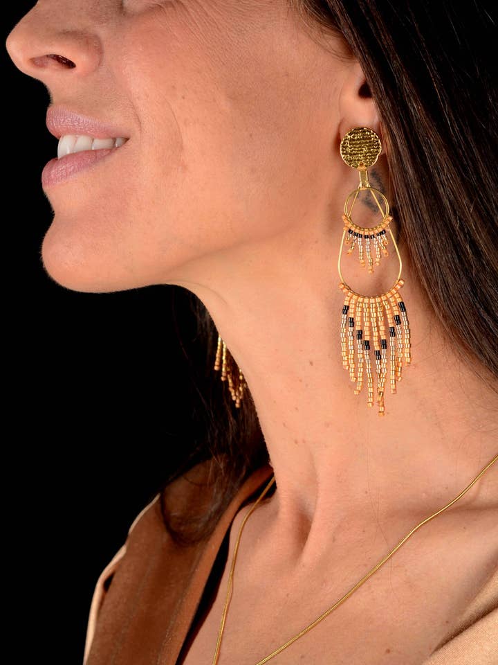 Galilya Cleo Bronze Øreringe - Talisman smykke for engroshandel hos Valdyria