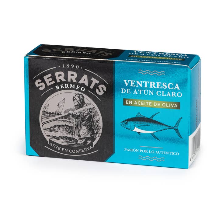 Claro tonfiskmage i olivolja - Förpackning med 12 burkar 115g för wholesale av Conservas Serrats