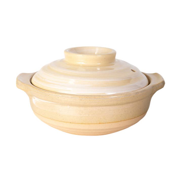 42fl oz 8.5"D Donabe Claypot With Lid Shiro JP (1/16) and other Purchase Wholesale clay cookware. Free Returns & Net 60 Terms on Faire trending on Faire.