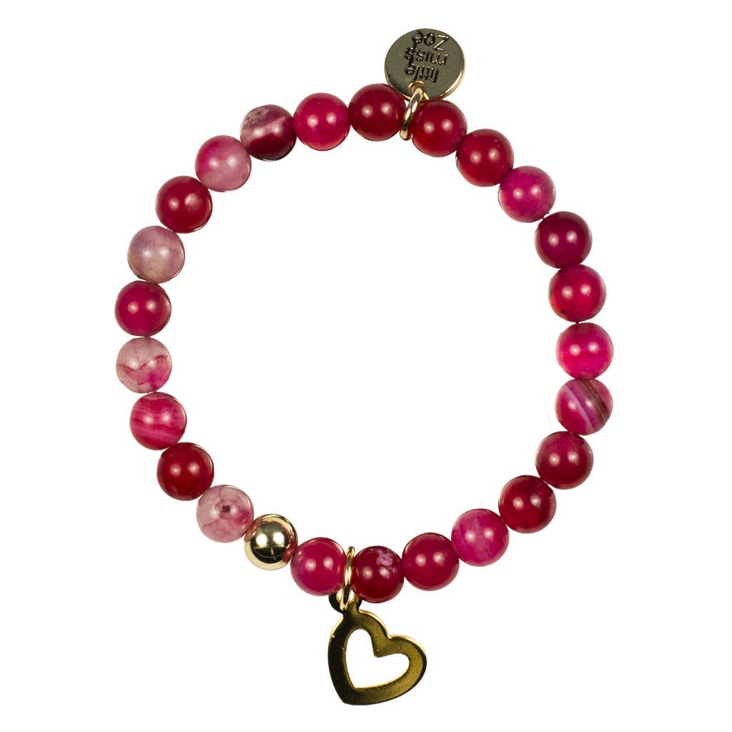 Little Miss Zoe - Vente Bracelet de perles – enfant - Bracelet Saint-Valentin pour enfants3