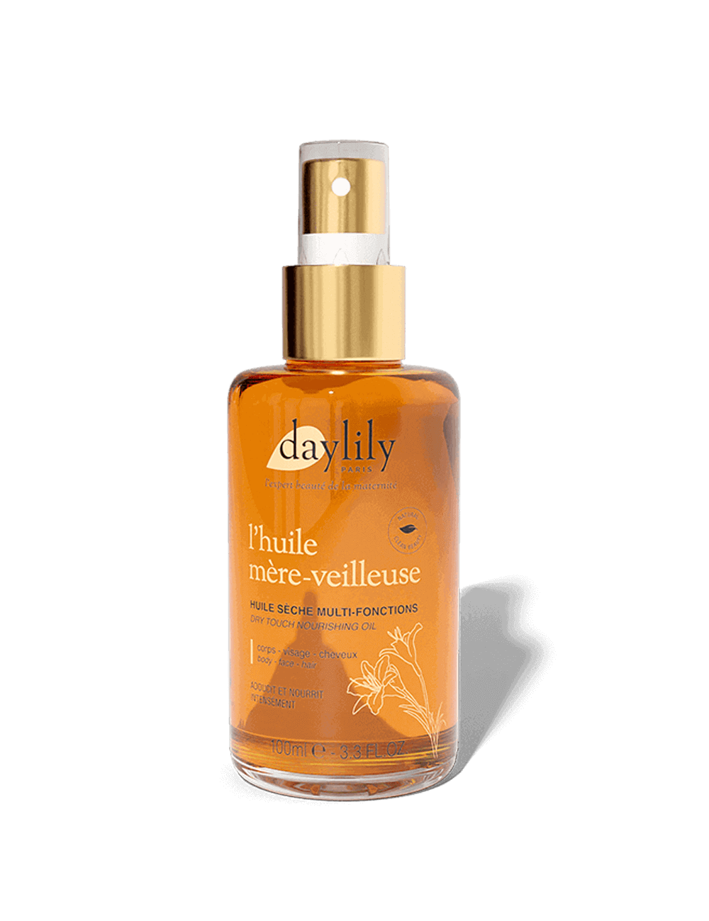 Daylily Paris – Großhandel Bade-/Körperöl – L'Huile Mère-Veilleuse – Trockenöl für Gesicht, Körper und Haare4