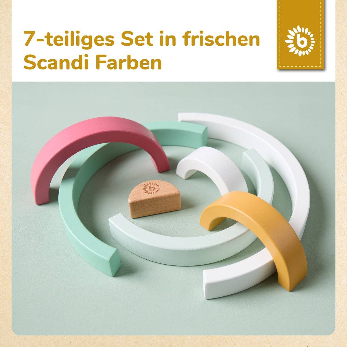 Bieco Spielwaren – wholesale Wood toy – Child – RAINBOW BERRY FSC®5