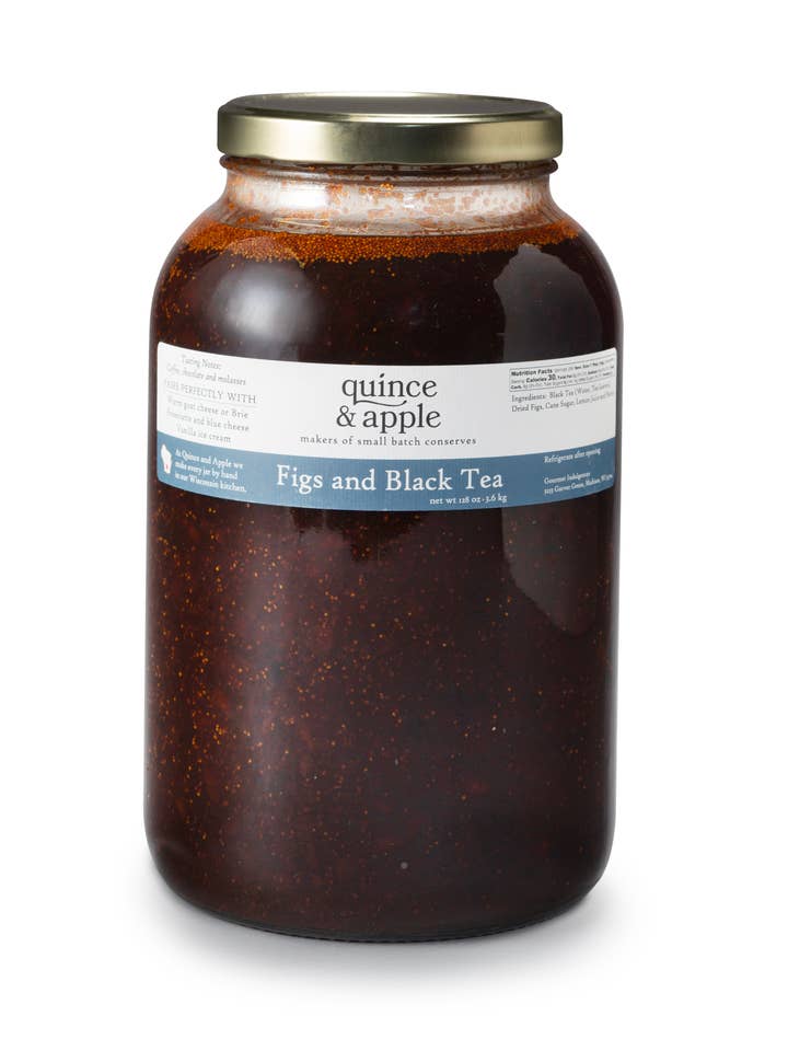 Figs and Black Tea-Bulk 128 oz (Gallon) Food Service for wholesale by Gourmet Indulgences, LLC (dba Quince & Apple Company)