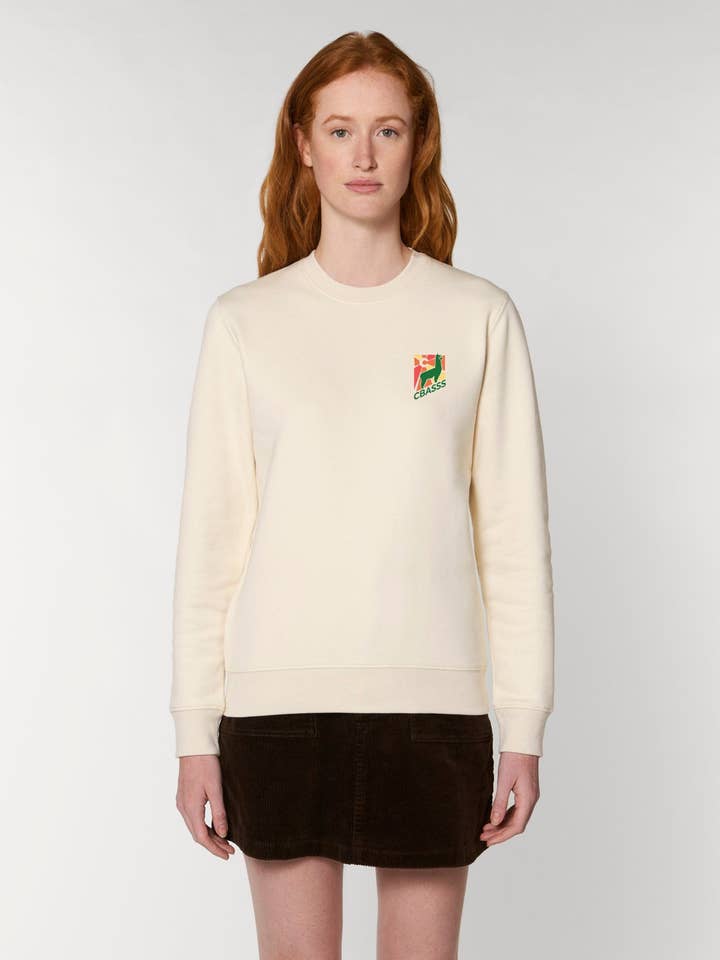 Suéter unissex natural sem tingimento por atacado de CBASSS