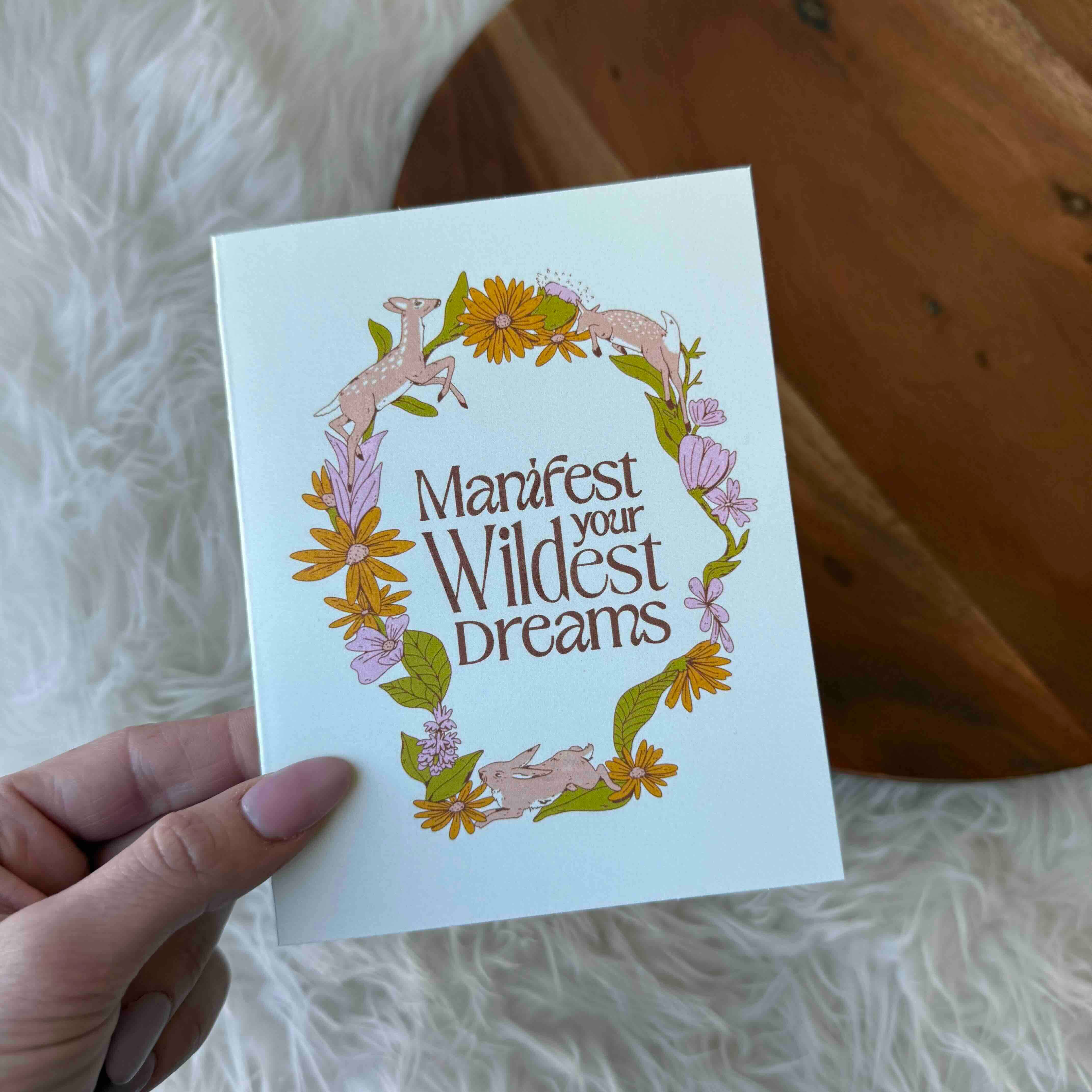 Big Moods - Wholesale Encouragement Card - "Manifest Your Wildest Dreams" Greeting Card2
