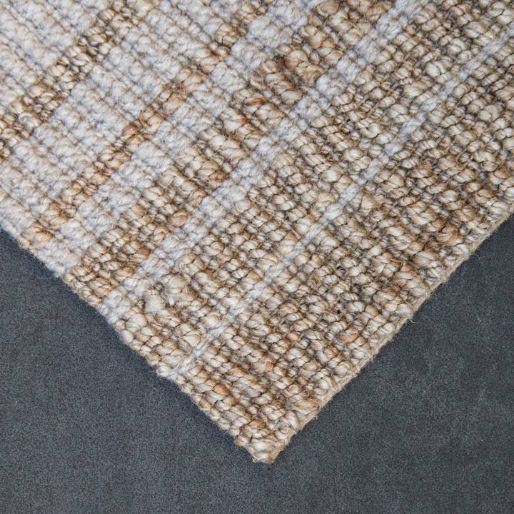 Zebra Home - Wholesale Area rug - Lewis Self Stripe Wool & Jute Rug