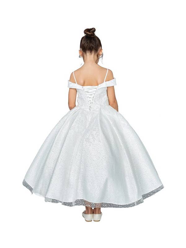 Off White Spaghetti Straps and Glitter Accents Mini Quince for wholesale on Faire1