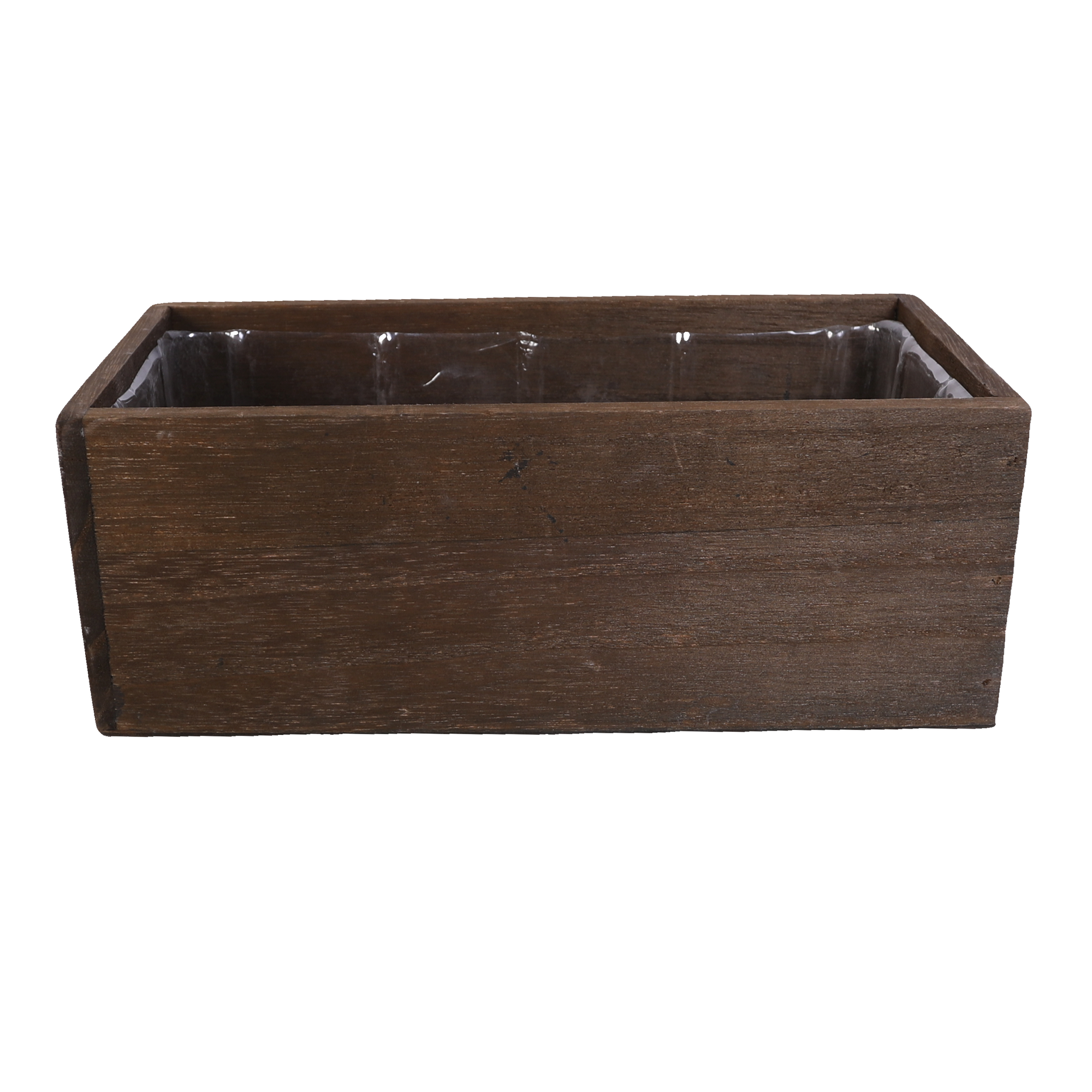 SWS BASKETS AND HOME DECOR - Wholesale Planter Box - Wood Planter Boxes with Liner Floral Accessories 10x4.53
