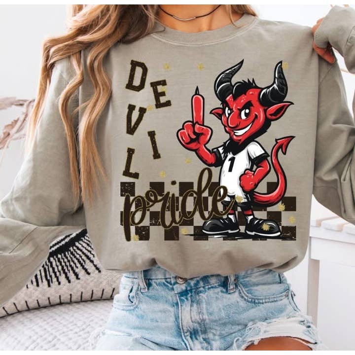 The Lyrical Spirit, LLC - Wholesale T-Shirt (Graphic) - Women's - School Spirit Mascot Pride Sandstone LS CC T-Shirt 39