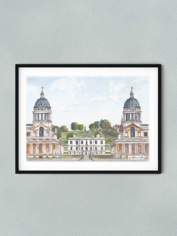 Maritime Greenwich, London A3 för wholesale av Heather Victoria Design