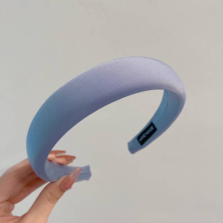 Dipped Shop - Wholesale Fashion Headband - Women's - Solid Color Sponge Padded Satin Headbands DP25B8665