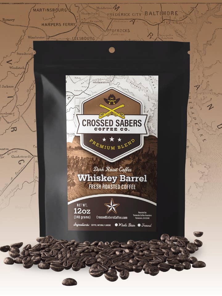 Whiskey Barrel Roast - Whole Bean for wholesale by Crossed Sabers Coffee