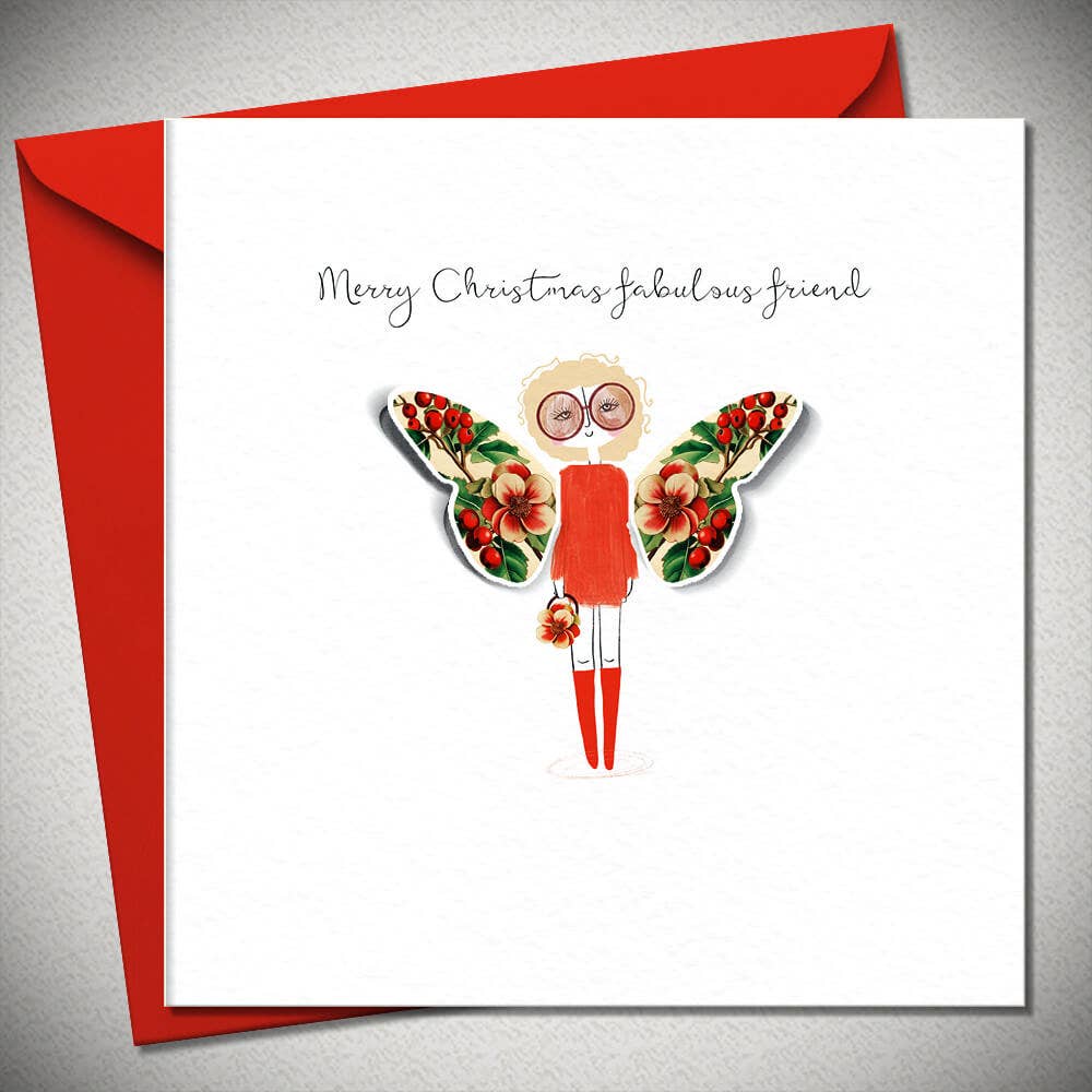 Bexy Boo Ltd - Wholesale Christmas Card - Merry Christmas fabulous friend0