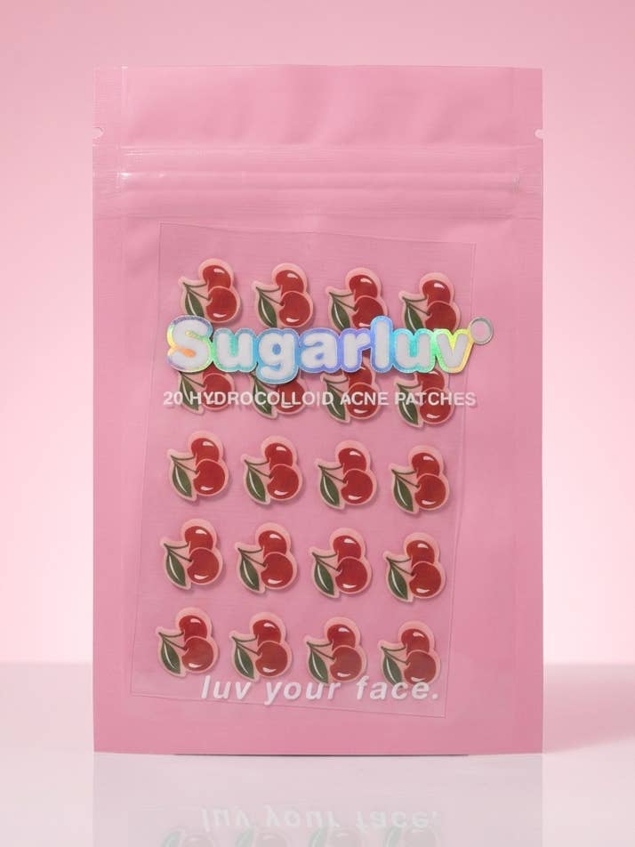 Hydrocolloid Acne Patches Cherries 20ct for wholesale by Sugarluv