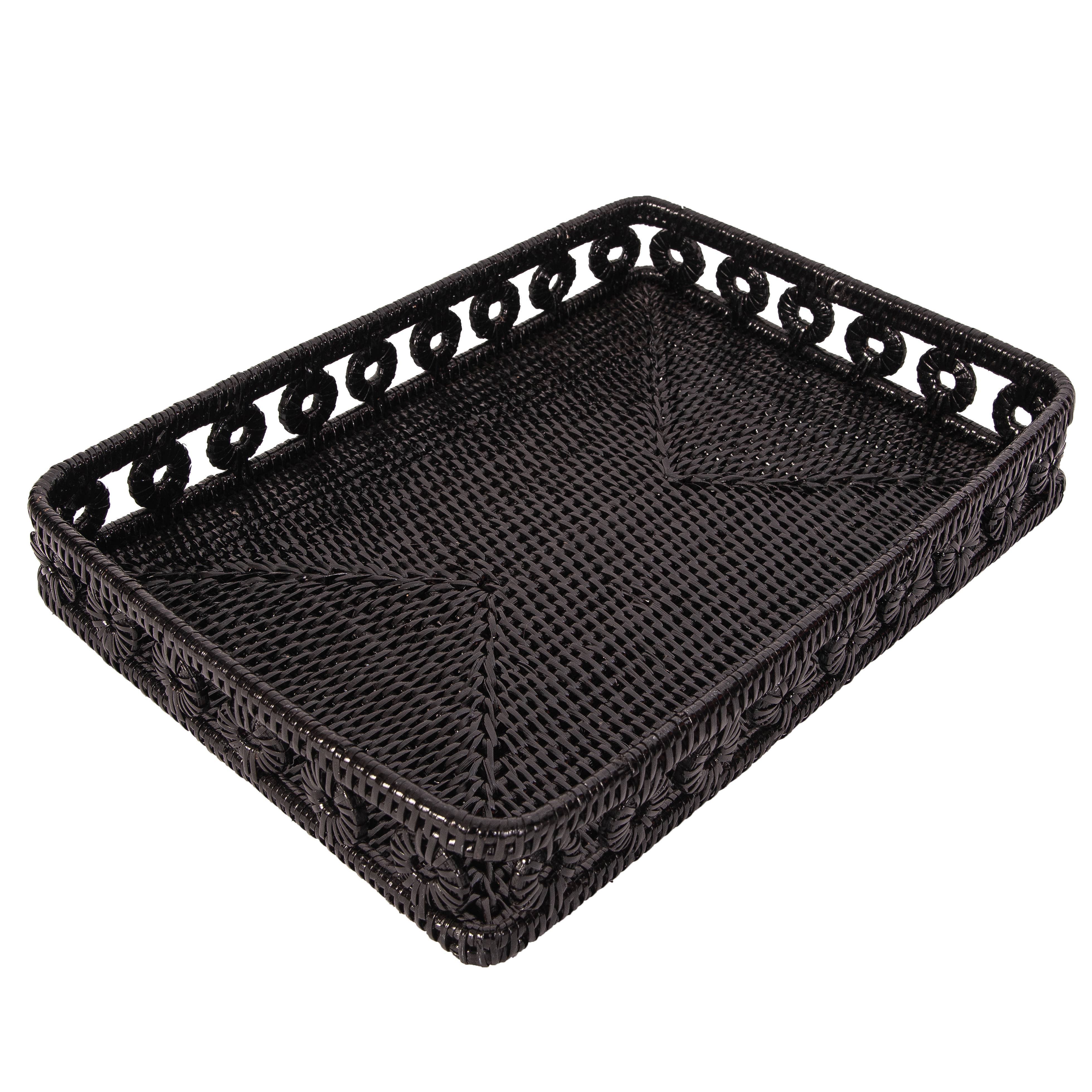 Artifacts Trading Company - Wholesale Decorative Tray - Rattan Inna Design Rectangular Tray – Decorative Serveware5