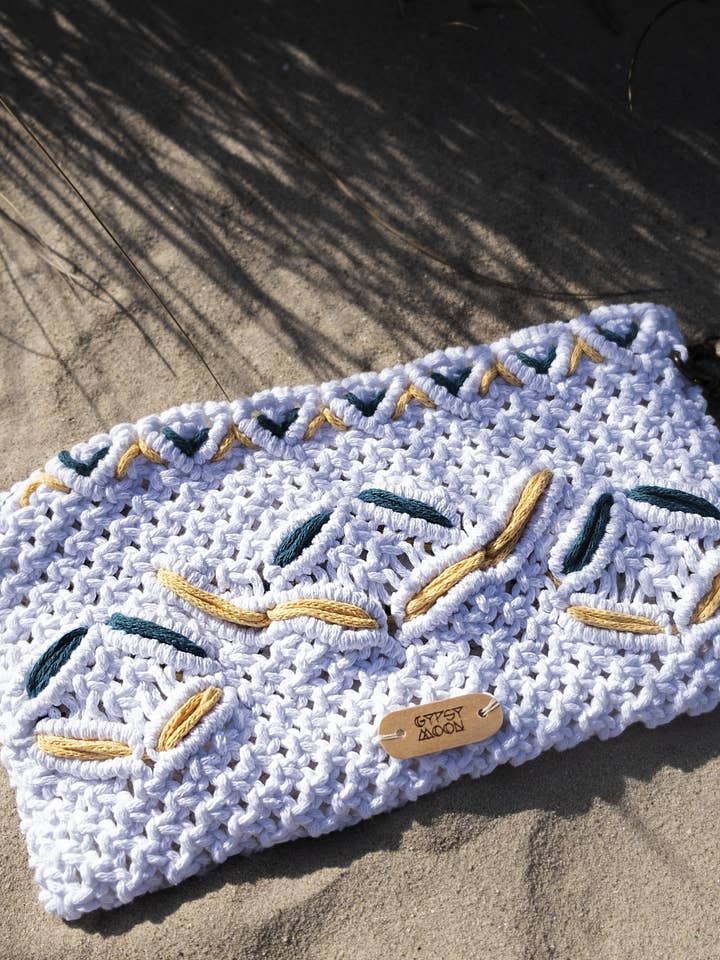 Macrame boheme stil, Macrame håndtaske, Kvinder Tilbehør for engroshandel hos Gypsy Moon Arts