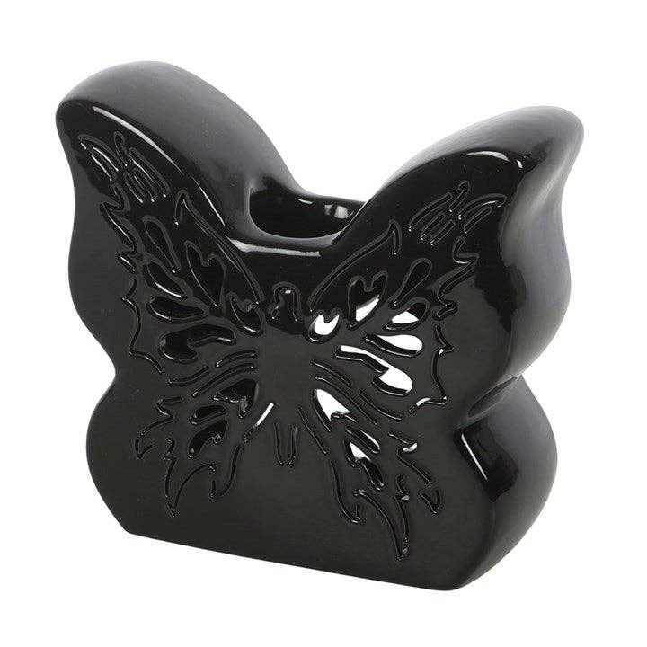 Something Different Wholesale - Wholesale Oil warmer - Black Cut-Out Butterfly Oil Burner1