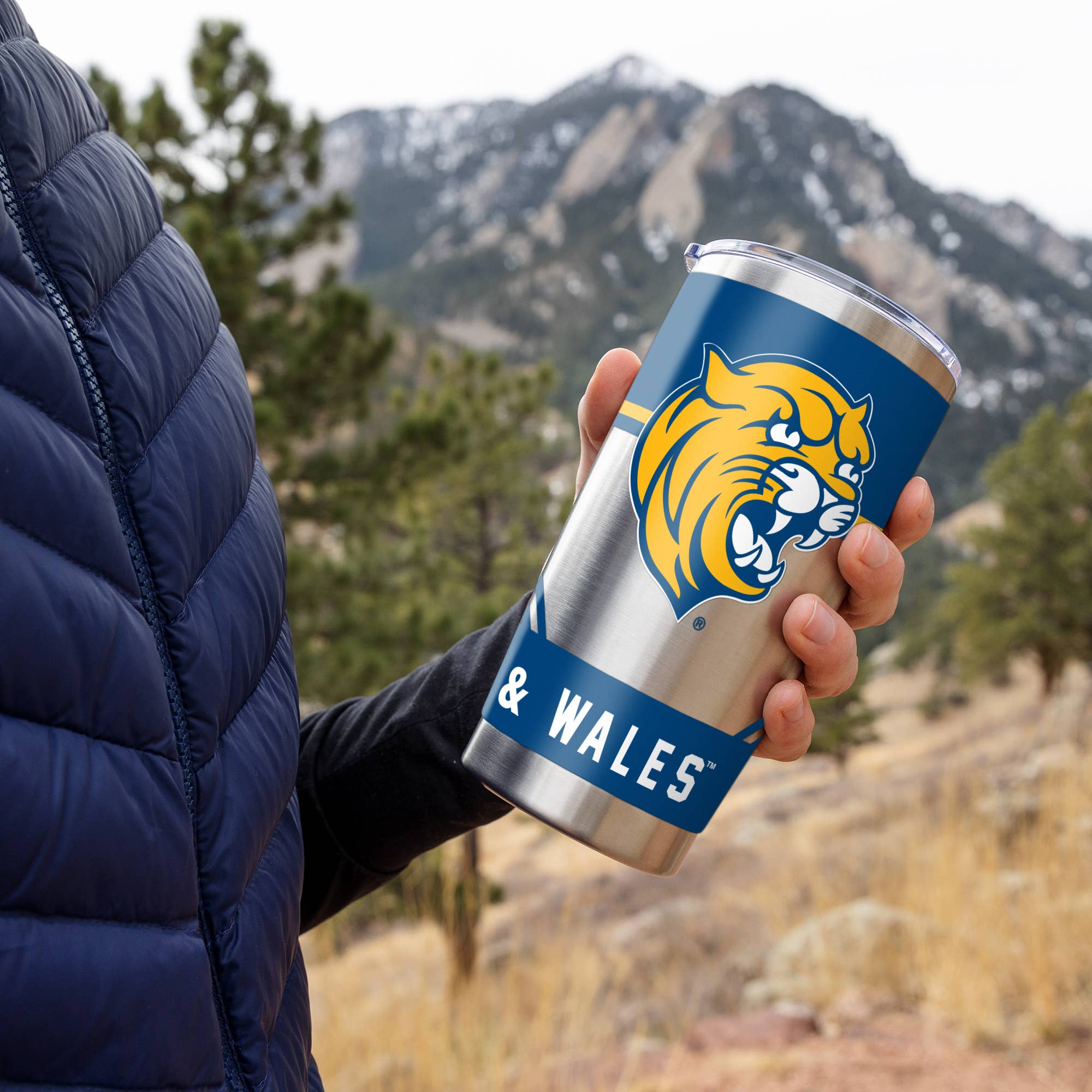 Rico Industries - Wholesale Insulated Mug/Tumbler - NCAA  Johnson & Wales Wildcats   Stainless Steel Tumbler1