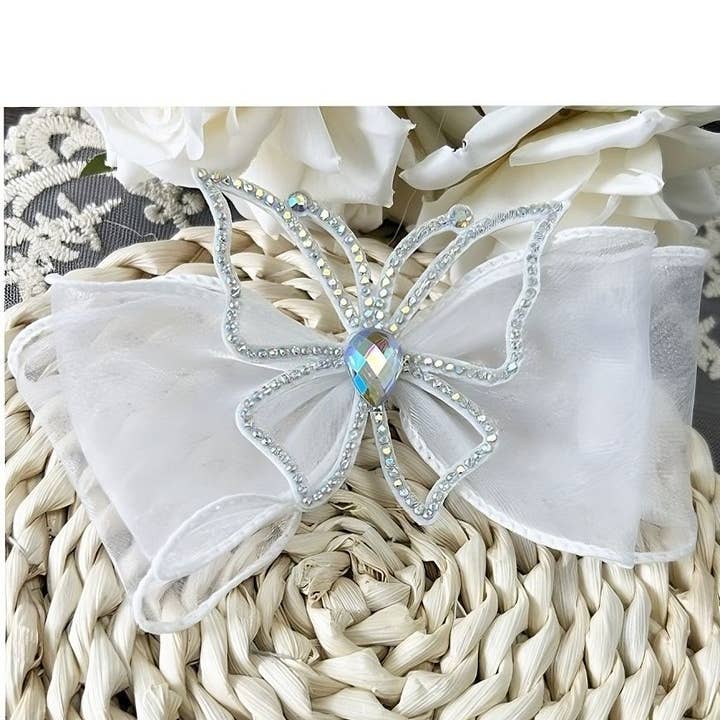 12pk Butterfly Outline Bow Hair Pin for wholesale by Diacly