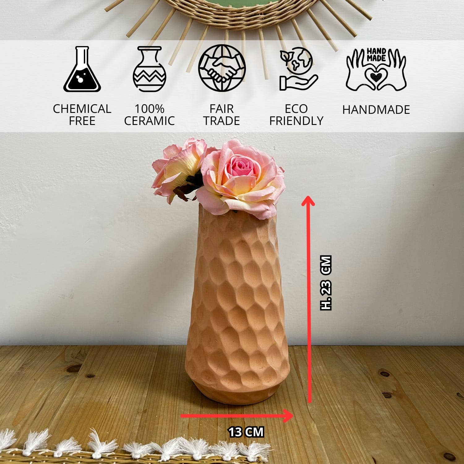 Etnico del Mondo - Wholesale Vase - Modern Terracotta Vase Elegant and Minimalist Design #28